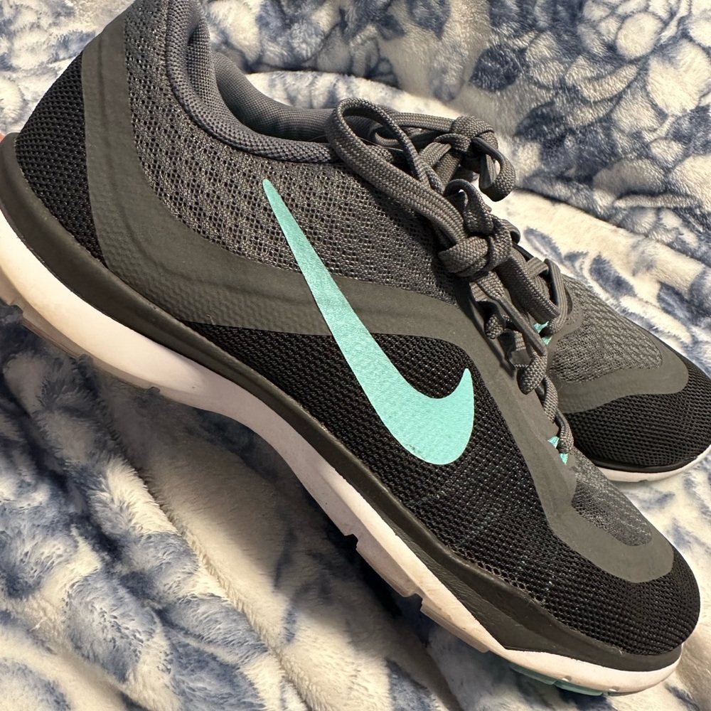 Nike Grey with Blue Sneakers